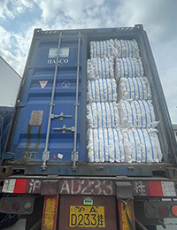 リサイクル原料輸送の様子