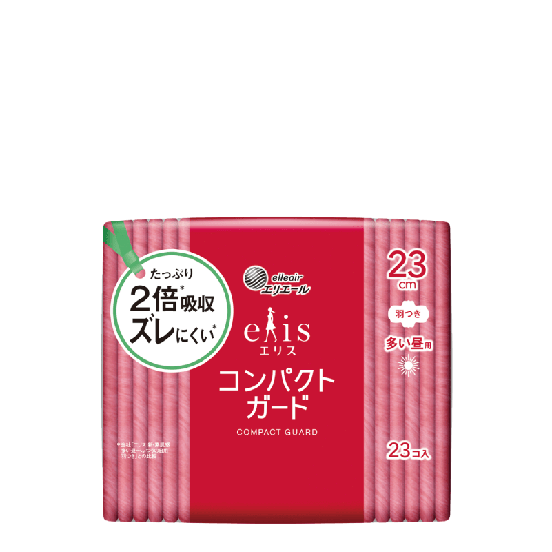 エリス コンパクトガード（多い昼用）羽つき 23cm