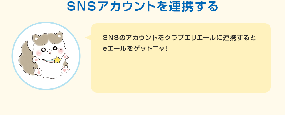 SNSにアカウントを連携する