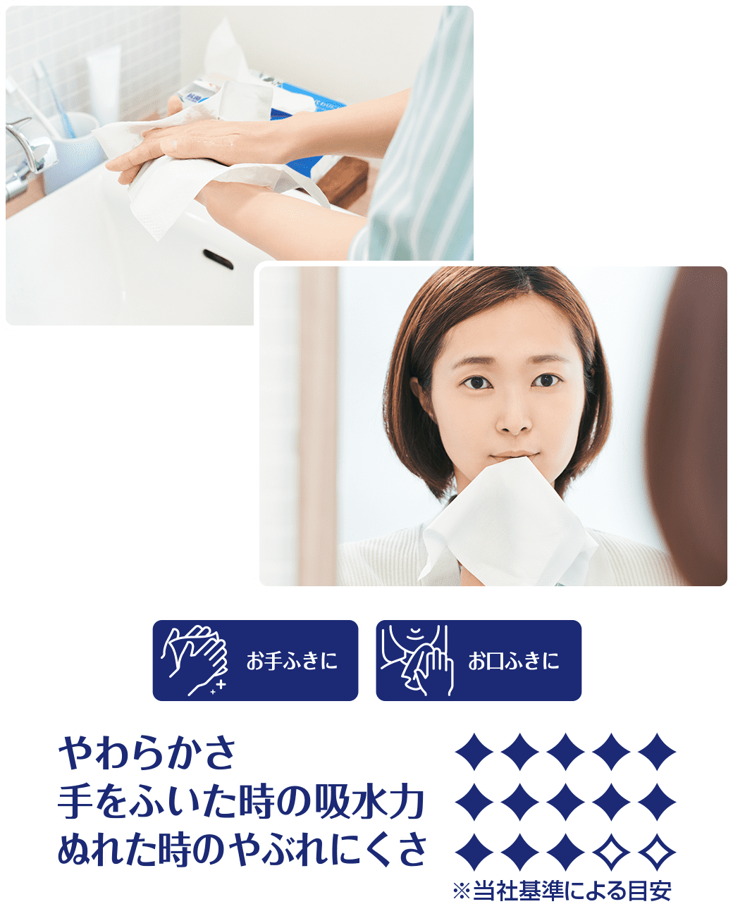 お手ふきに お口ふきに