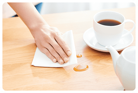 テーブルふきに