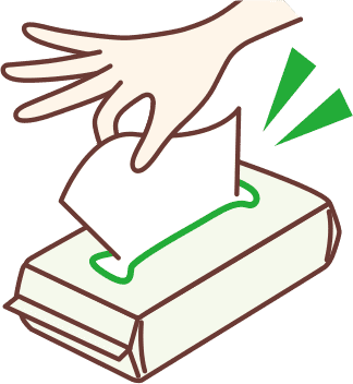 片手で最後まで取り出しやすい！