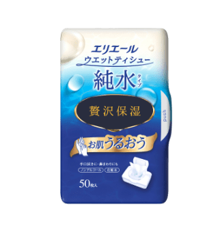 エリエールウエットティシュー 贅沢保湿 本体50枚
