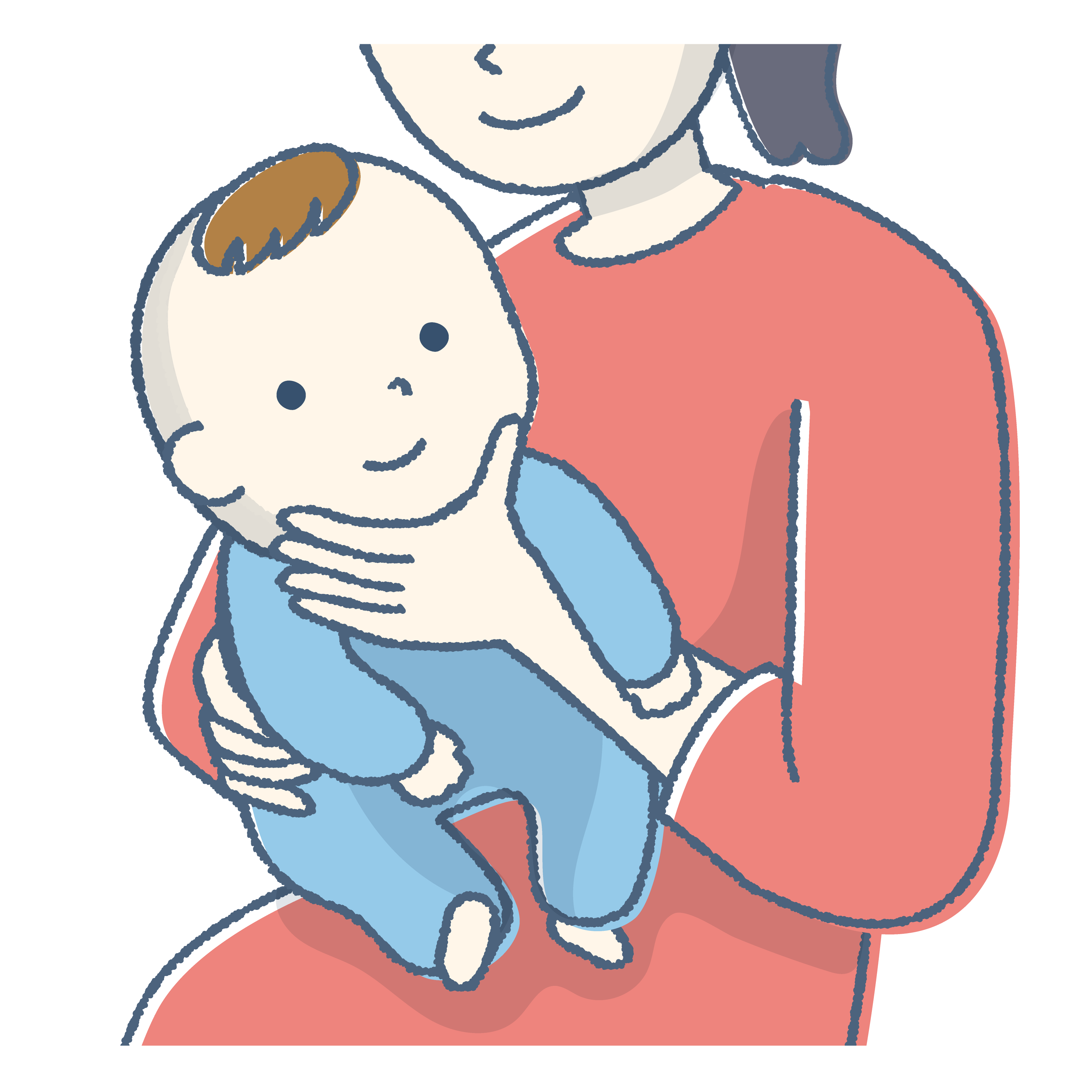 首が安定しない場合の姿勢