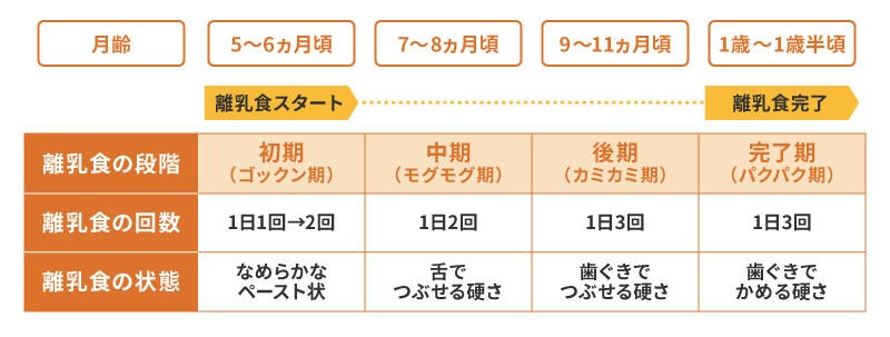 離乳食の進め方