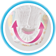 すきまモレをがっちりガード！Wフィットギャザー