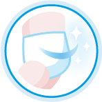 気になるニオイを軽減 消臭機能付き吸収体