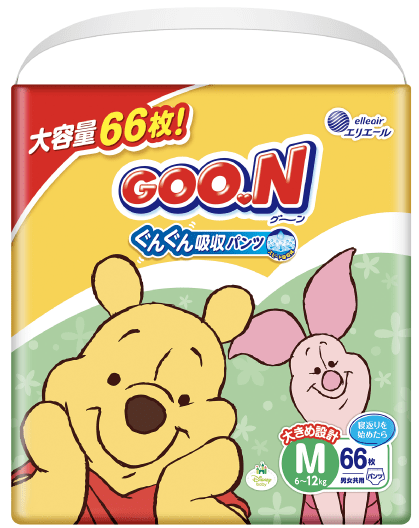 大容量66枚 グーン ぐんぐん吸収パンツMサイズ