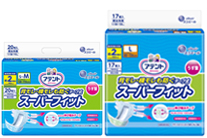 アテント　背モレ・横モレも防ぐ　うす型スーパーフィットテープ式
