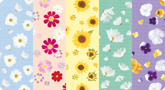 さりげなくかわいい 花柄デザイン