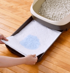 システムトイレ用シートの処理方法2：シートを取り出す