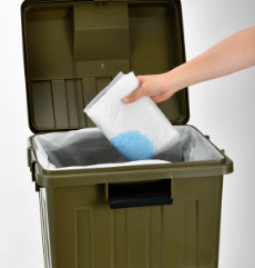 システムトイレ用シートの処理方法3：シートを捨てる