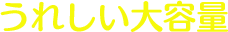 うれしい大容量