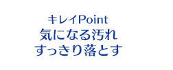 キレイPoint 気になる汚れすっきり落とす
