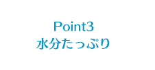 Point3 水分たっぷり