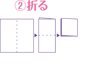 2 折る