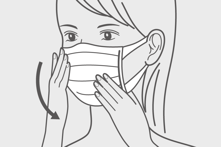 プリーツを広げる