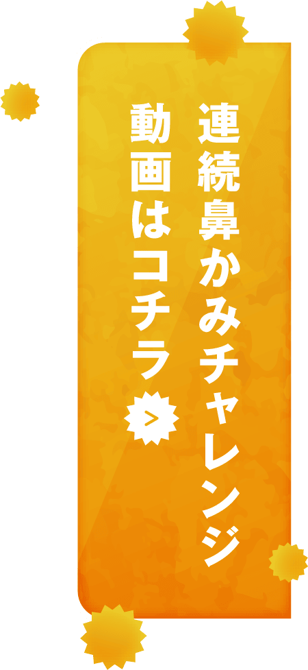 連続鼻かみチャレンジ 動画はコチラ
