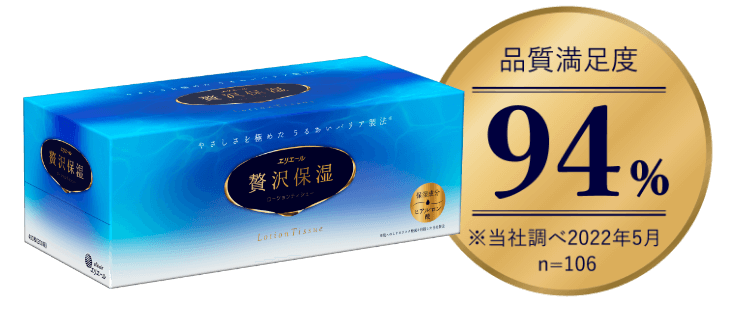 製品満足度94％※当社調べ2022年5月 n=106
