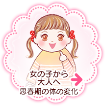 女の子から大人へ 思春期の体の変化